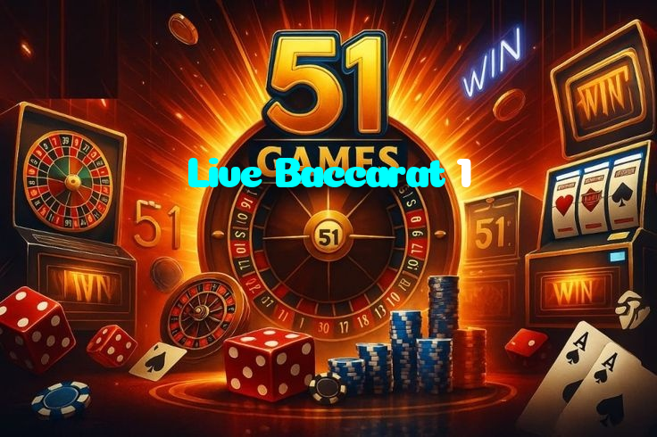 Live Baccarat 1 casino presented on mobile device in Pakistan with slots and live games
